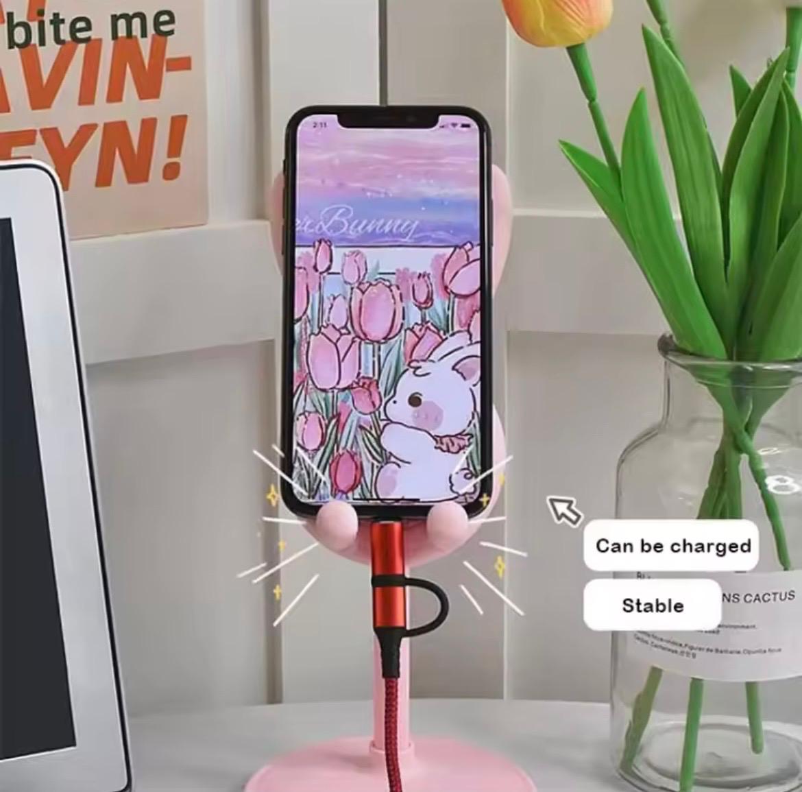 oporte Ajustable para Móvil y Tablet con Diseño de Conejito 🐰