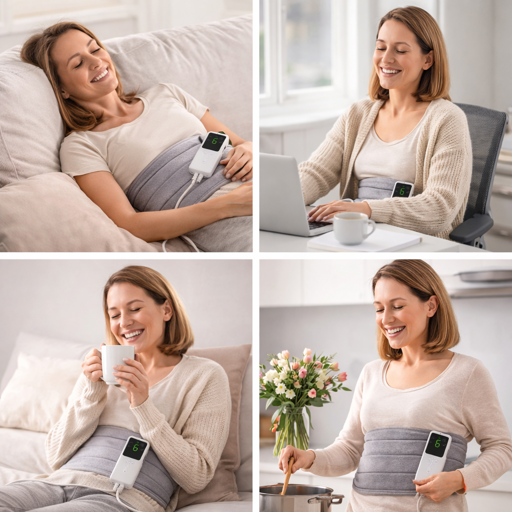 Heated Lumbar Belt – Back Pain Relief & Comfort